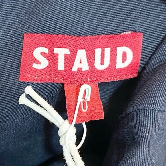 Staud Joli Maxi Dress In Navy Blue 0 NWT - Picture 4 of 6